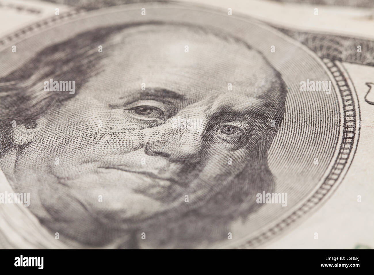 US-hundert-Dollar-Note closeup Stockfoto