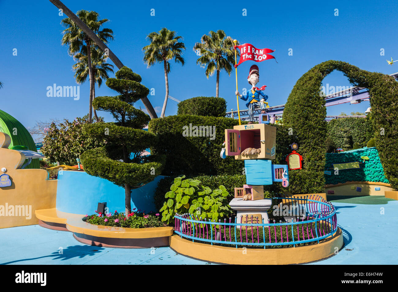 Wenn ich lief die Zoo-Attraktion im Seuss Landing in Islands of Adventure, Universal Studios Orlando Stockfoto