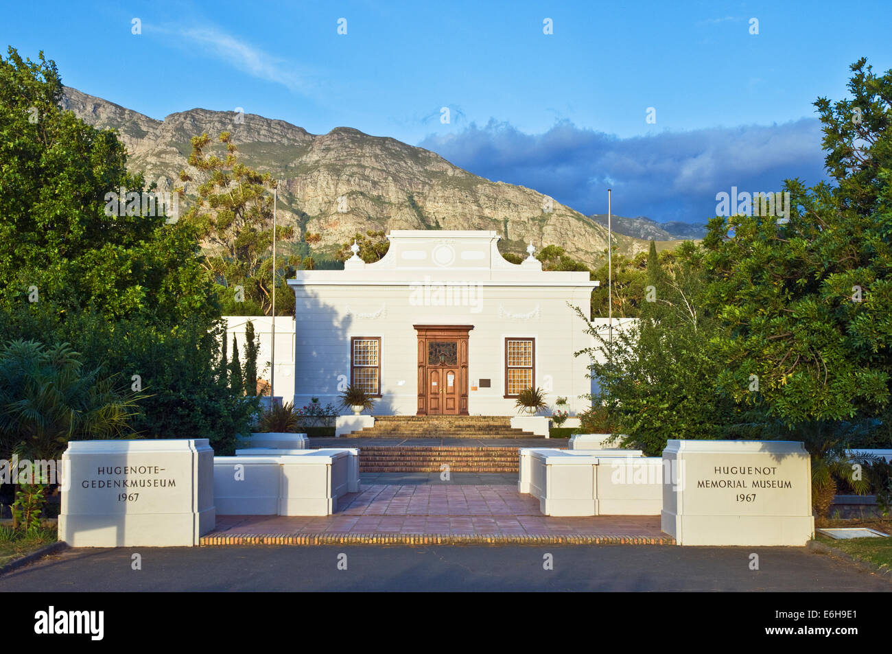 Das Hugenotten-Gedenkmuseum in Franschhoek, Südafrika Stockfoto