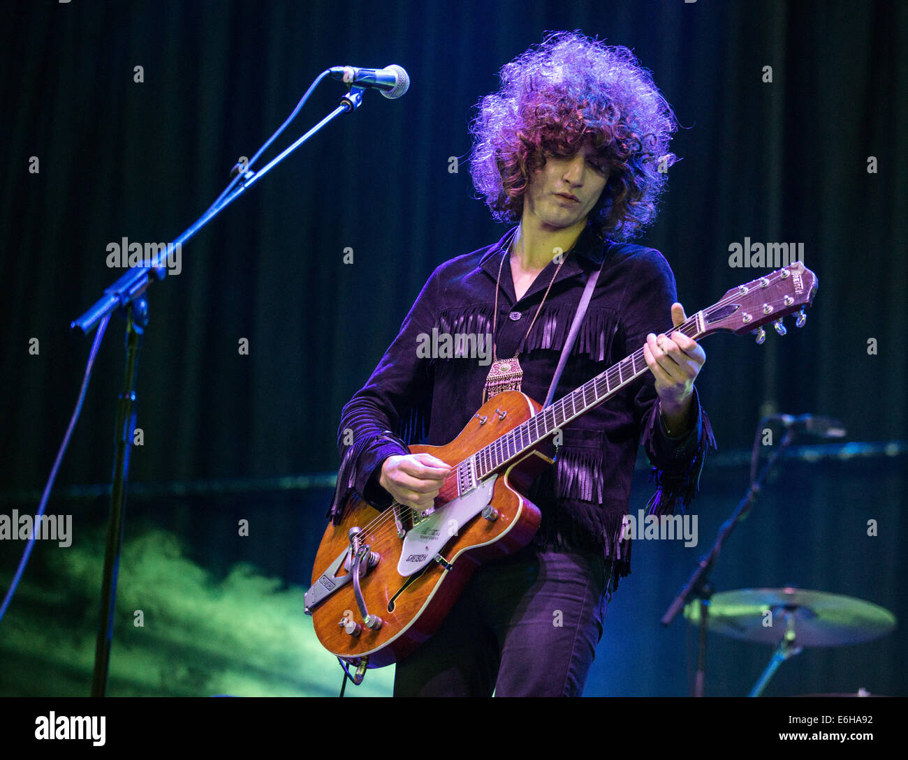 Leeds, UK. 23. August 2014. James Edward Bagshaw der Tempel führt am Tag2 des Leeds Festivals am Braham Park am 23. August 2014 in Leeds, England. Bildnachweis: Sam Kovak/Alamy Live-Nachrichten Stockfoto