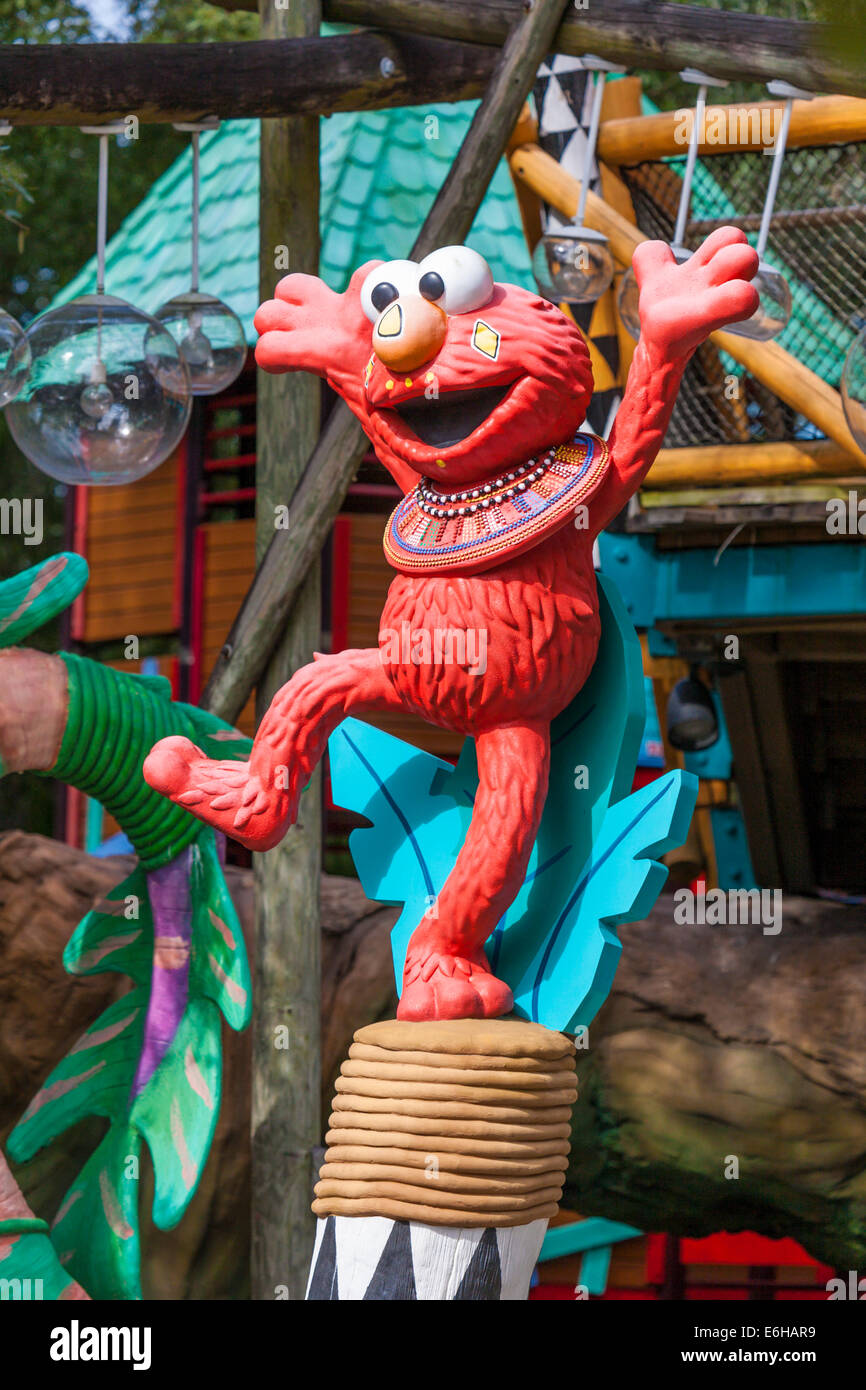 Elmo Muppet Charakter Im Sesame Street Safari Of Fun Bereich Von