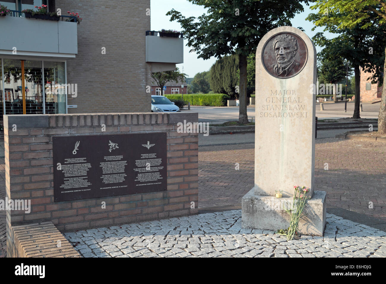 General Sosabowski Memorial in Driel, in der Nähe von Arnheim, Niederlande. Stockfoto