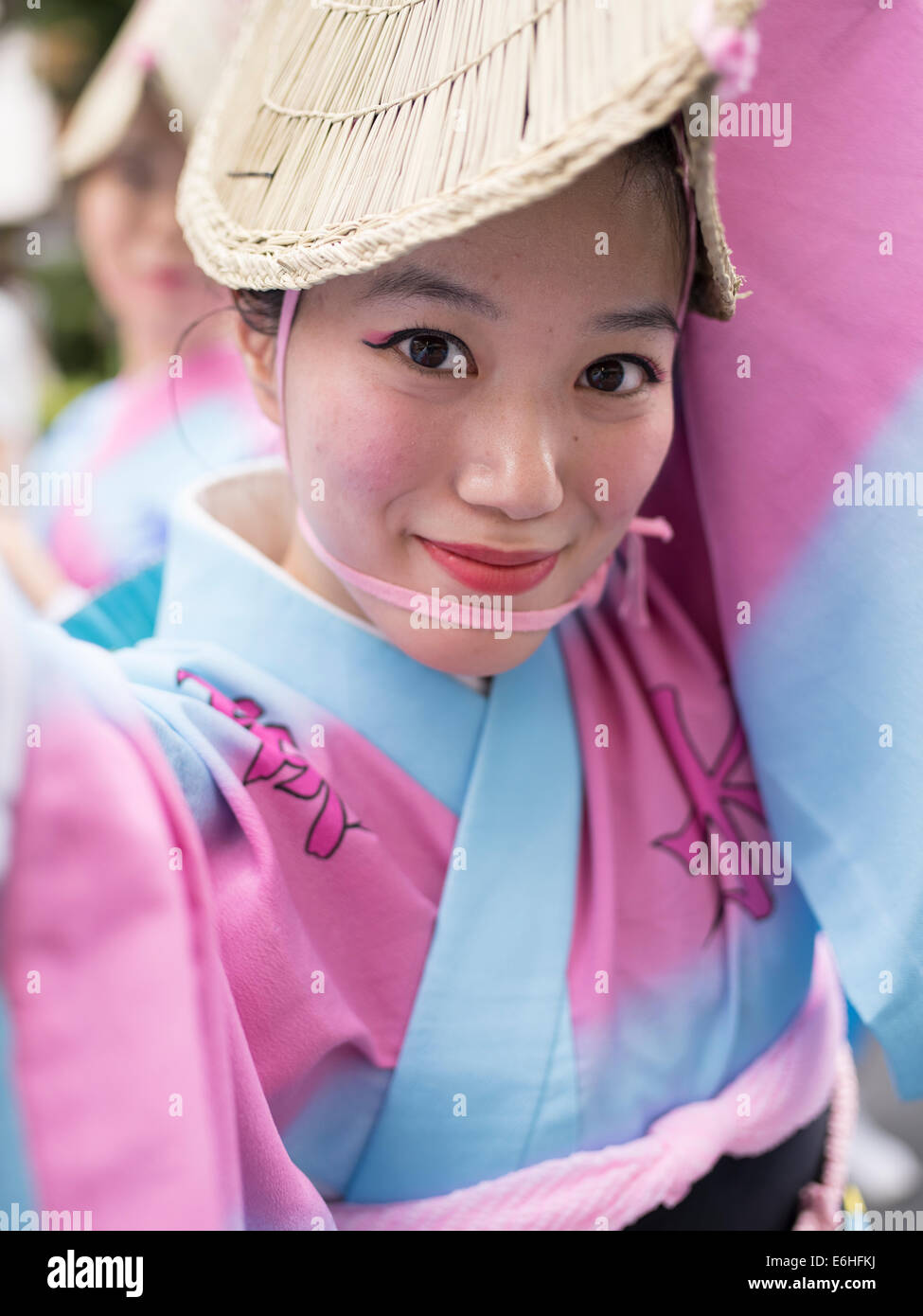 Tokio, Japan. 24. August 2014. Koenji Awa Odori, ein traditioneller Tanz-Festival Koenji, Tokyo, Japan. Sonntag, 24. August 2014 Credit: Chris Willson/Alamy Live-Nachrichten Stockfoto