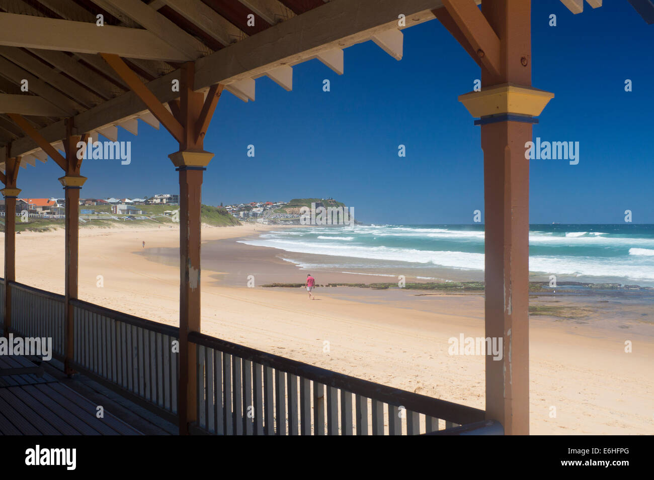 Merewether Strand Pavillon blickt Bar Strand Newcastle New South Wales NSW Australia Stockfoto