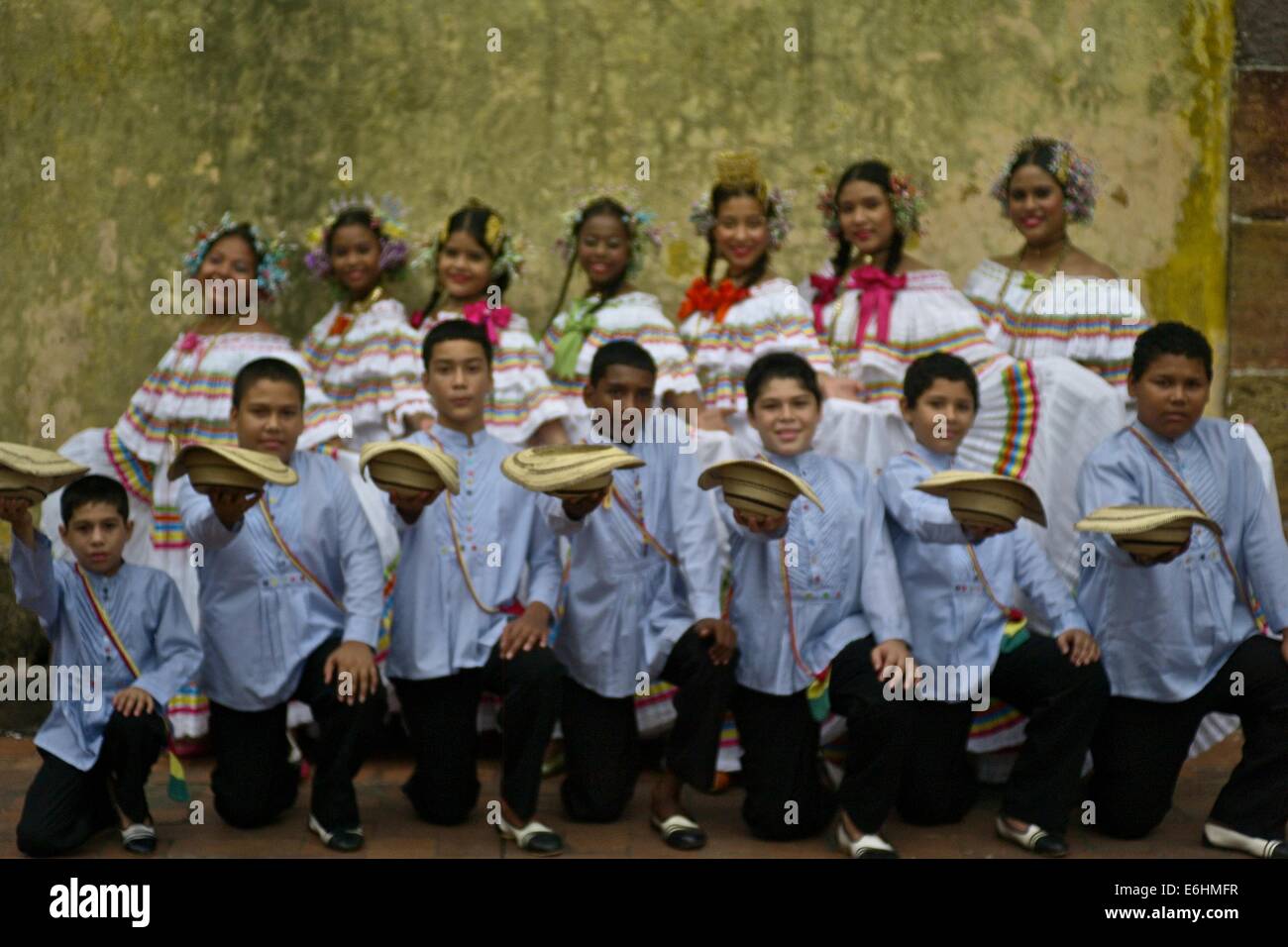 Junge panamaischen volkstümliche Musikgruppe Stockfoto