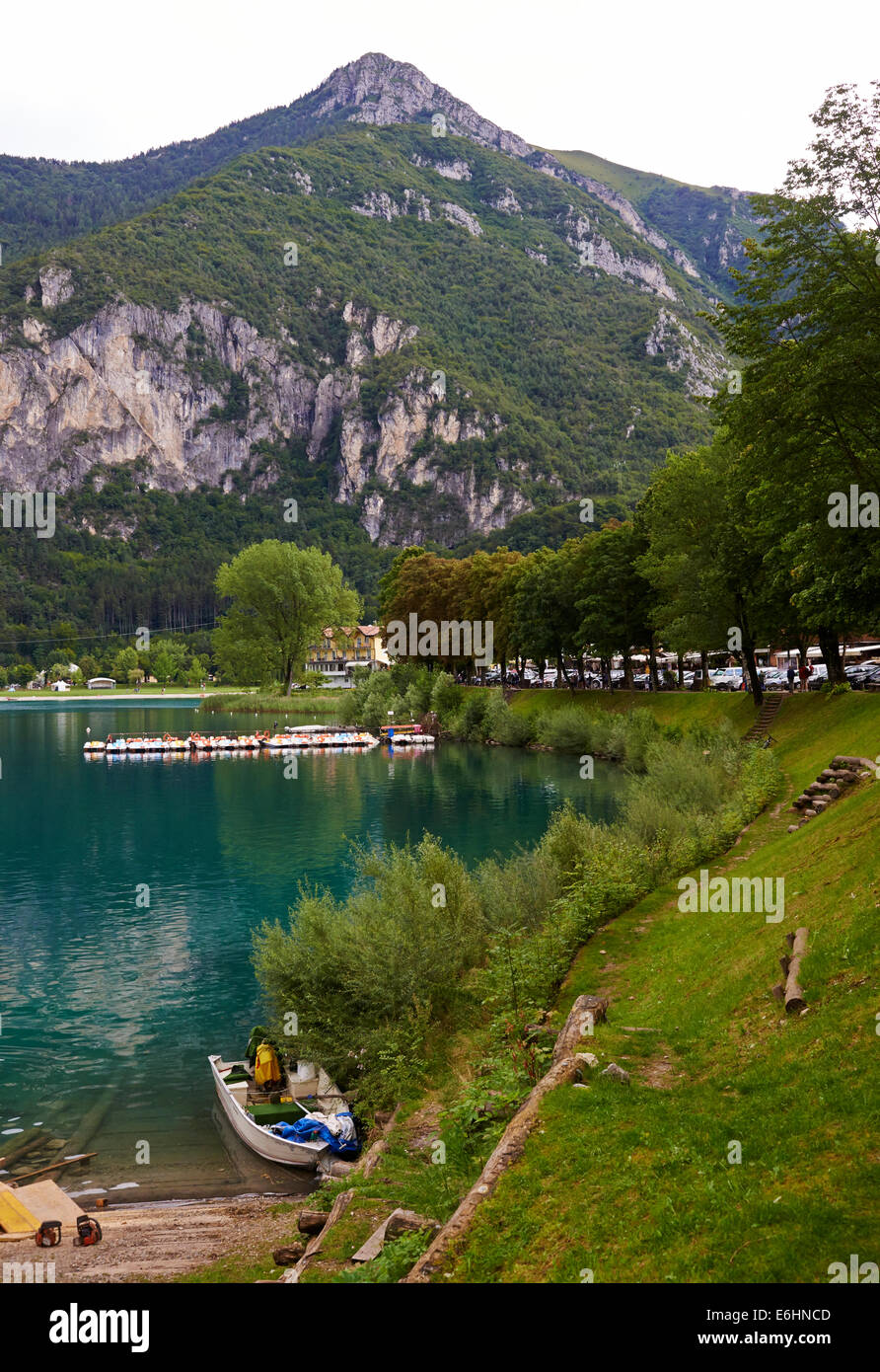 Lago di Ledro, westlich des Gardasees, Trento, Italien, Europa