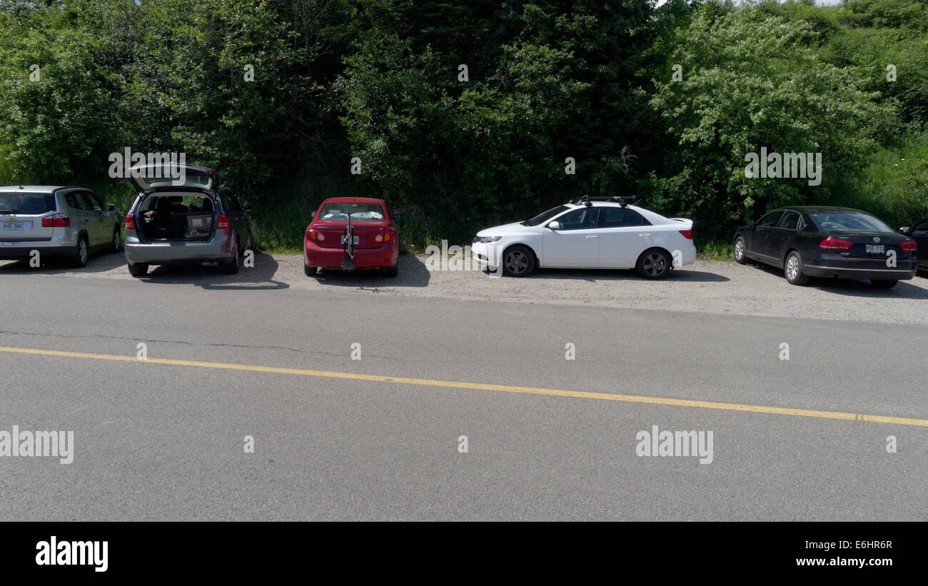 Schlecht parken Stockfoto