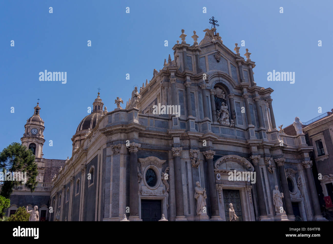 Kathedrale von St. Agatha, Catania, Sizilien. Duomo di Catania. Cattedrale di Sant'Agata Stockfoto