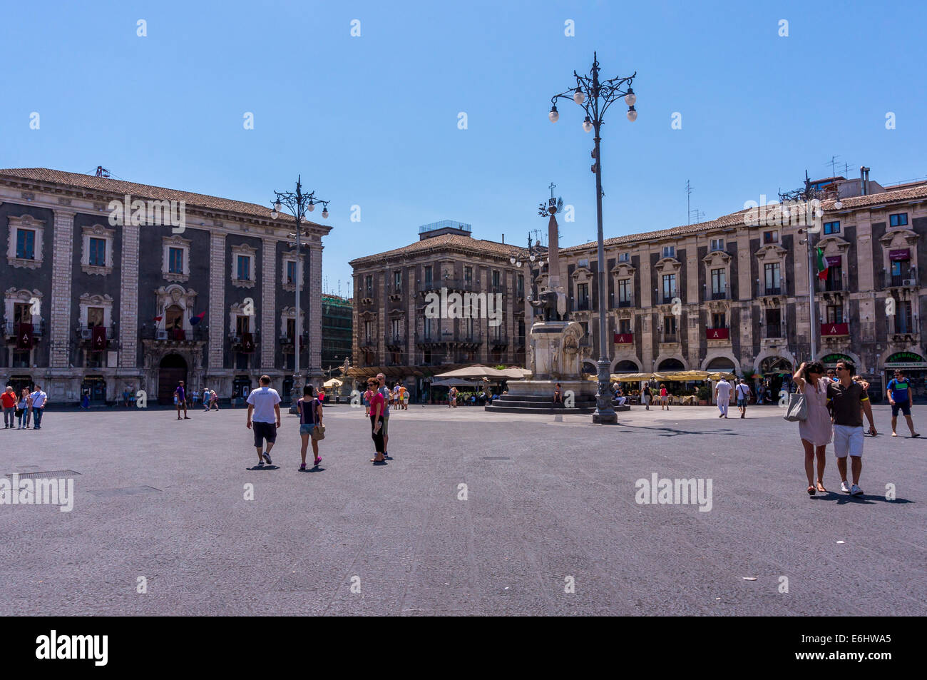 Piazza Duomo in Catania, Sizilien. Domplatz, Catania Stockfoto