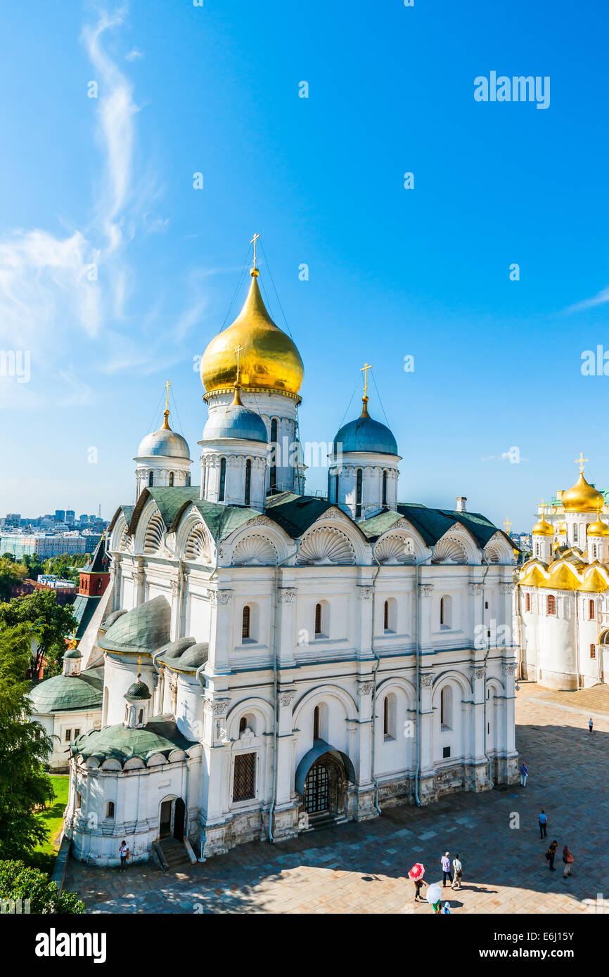 Moskauer Kreml-Tour - 30. Erzengel-Michael-Kathedrale des Kreml Stockfoto