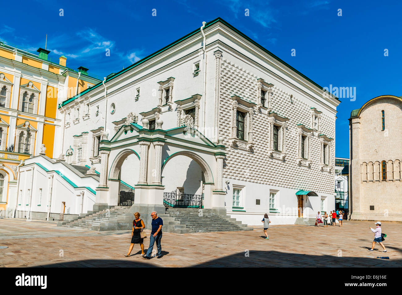 Moskauer Kreml-Tour - 44. Palast der Facetten des Moskauer Kreml Stockfoto