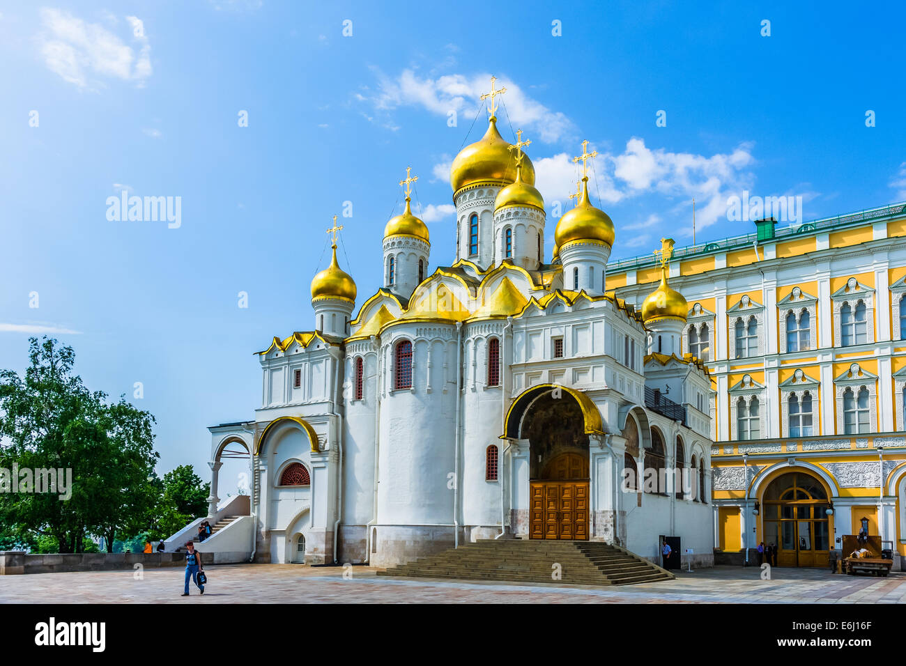 Moskauer Kreml-Tour - 45. Verkündigung-Kathedrale des Moskauer Kreml Stockfoto