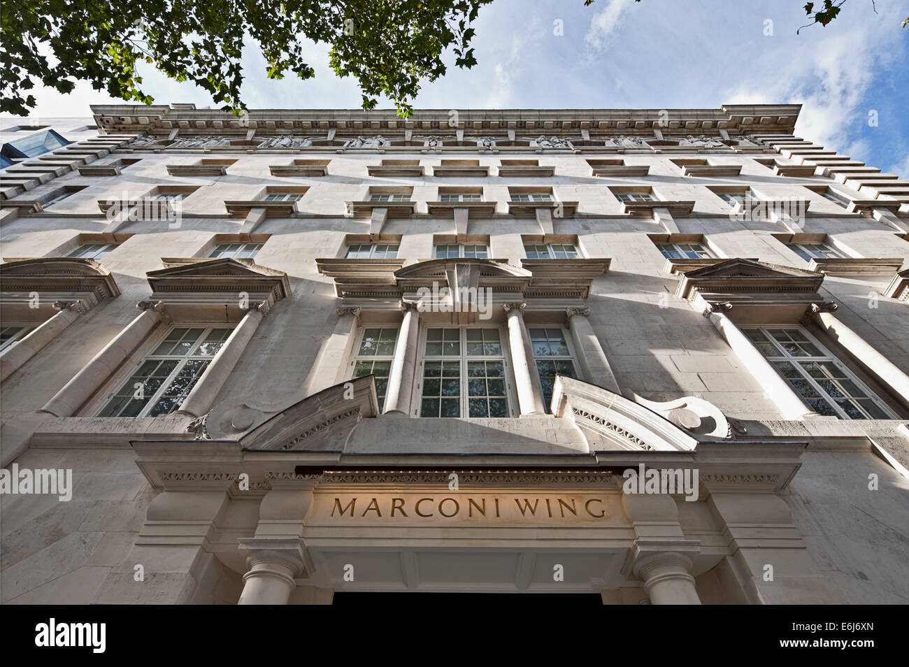Marconi Haus - eine Wohnsiedlung in den Strang, London Stockfoto