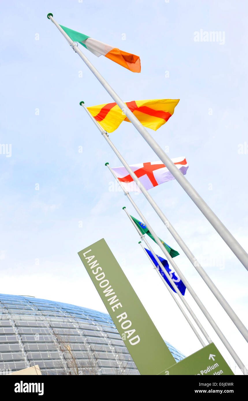 Die Lansdowne Road Eingang des Aviva Stadium Dublin Stockfoto
