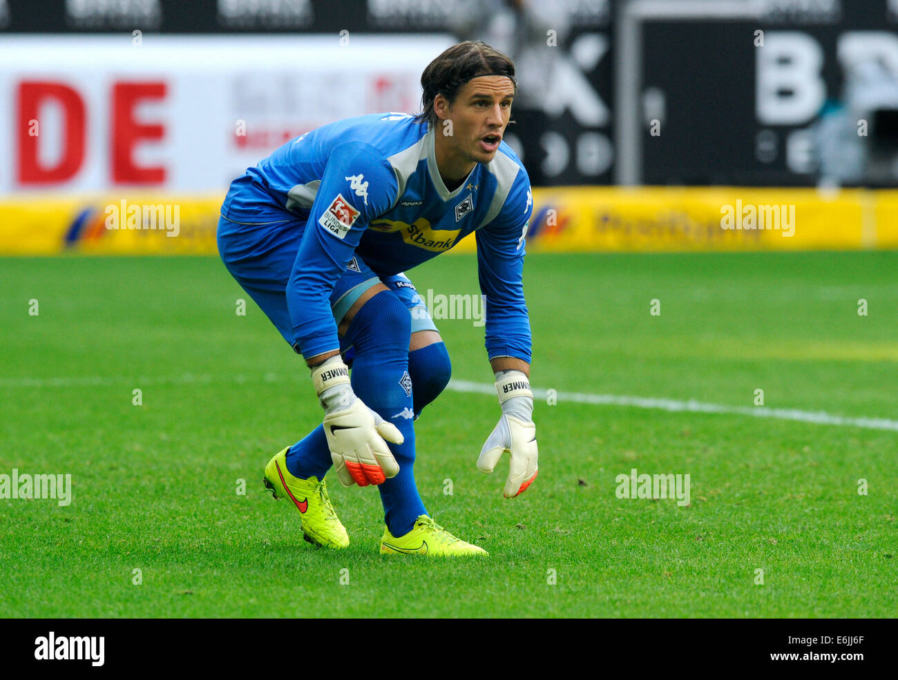 Fußball, Fußball, Deutschland, Bundesliga, Saison 2014/2015, Borussia Park Mönchengladbach, Borussia Mönchengladbach Vs VfB Stuttgart 1:1;  Yann Sommer (Gladbach). Stockfoto