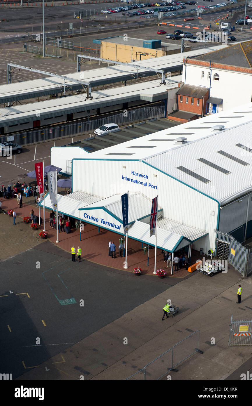 Harwich International Port Kreuzfahrt terminal in Harwich, England. Stockfoto