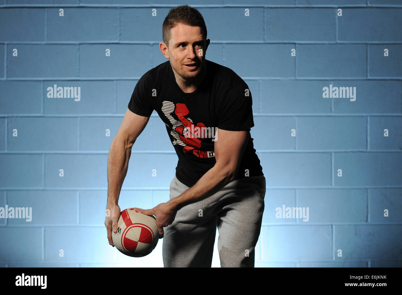 Ehemalige Wales Rugby internationale Shane Williams. Stockfoto