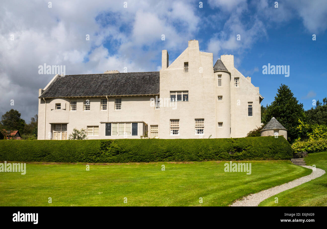 Das Hill House in Helensburgh, entworfen von Charles Rennie Mackintosh, Argyll und Bute, Schottland. Stockfoto