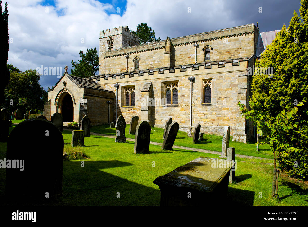 St. Marien Kirche, Lastingham, North Yorkshire, England UK Stockfoto