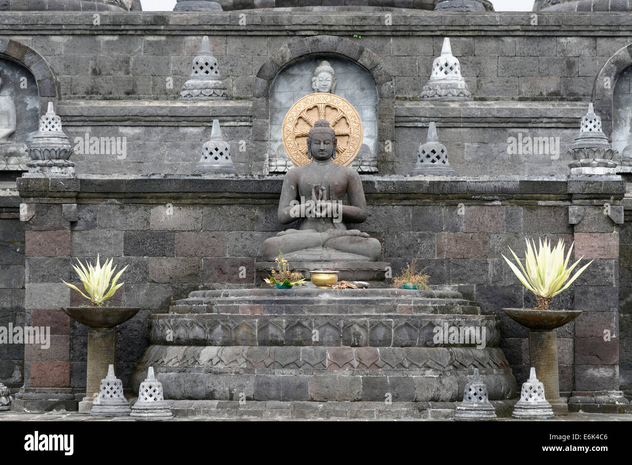 Brahma asrama Vihara Buddha Statue, banjar Tega, melanting, Bali, Indonesien Stockfoto