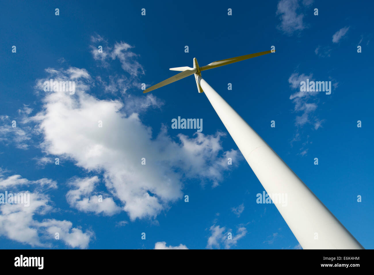 Windkraftanlage, Thüringen, Deutschland Stockfoto