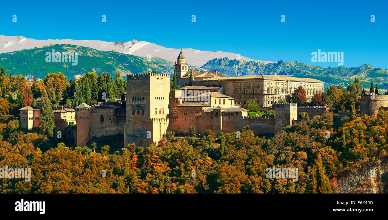 Palast von Alhambra, Granada, Andalusien, Spanien Stockfoto