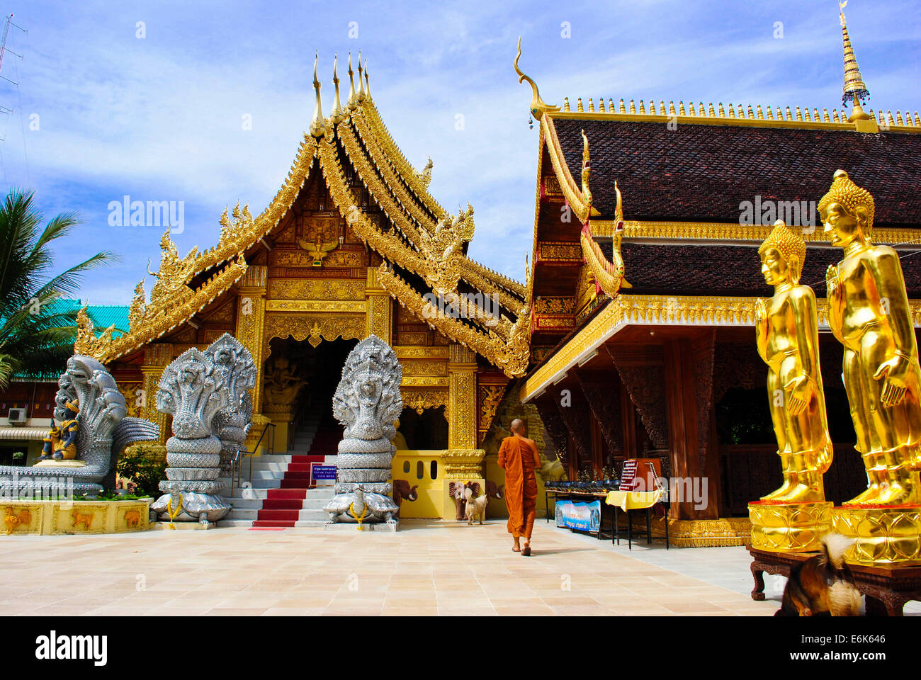 Tempel Sanpiyanglong in Lamphun Thailand Stockfoto