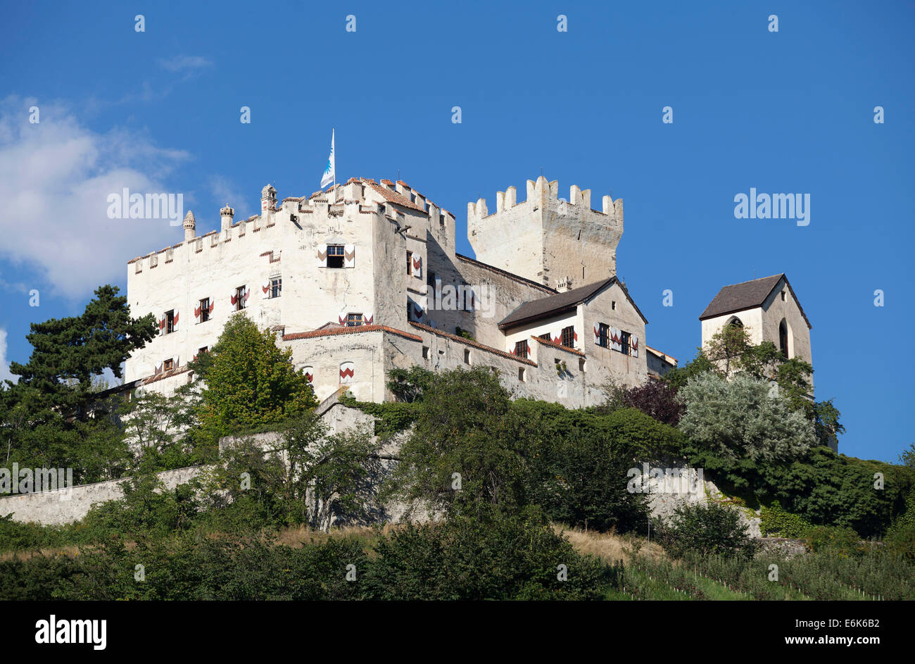 Castel Coira Burg, Schluderns, Vinschgau Tal, Alto Adige, Italien Stockfoto