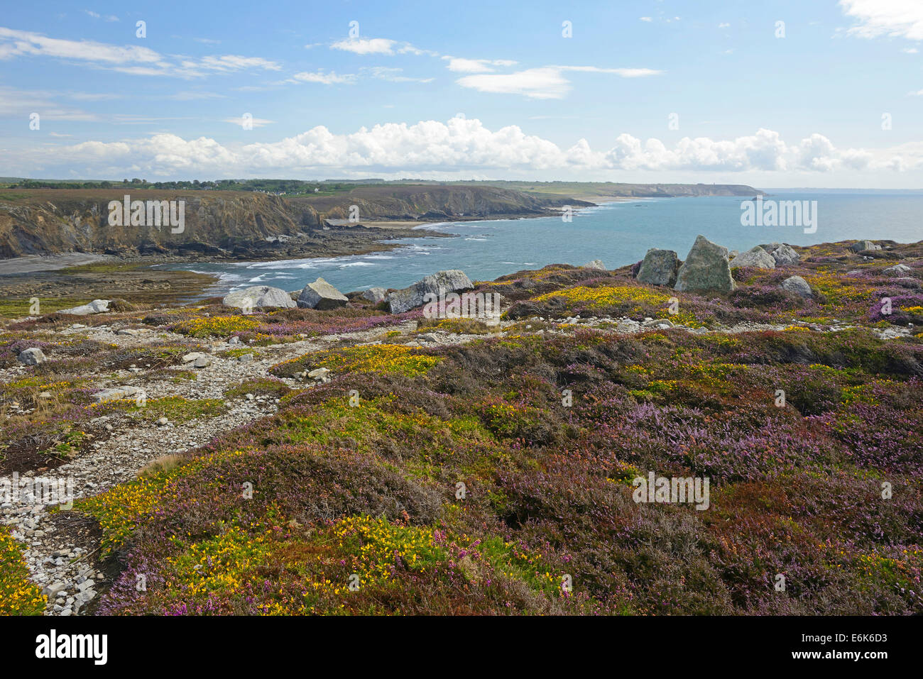 Pointe de Dinan, Halbinsel Crozon, Département Finistère, Bretagne, Frankreich Stockfoto