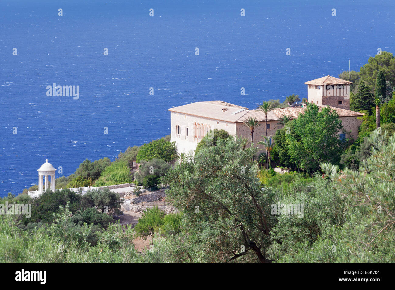Son Marroig Herrenhaus, Deià, Sierra de Tramuntana, Mallorca, Balearen, Spanien Stockfoto