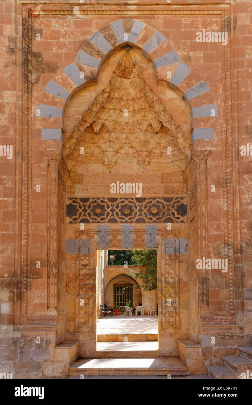 Portal der Abdullatif Moschee, Abdullatif Camii, Mardin, Südost-Anatolien-Region, Südostanatolien, Türkei Stockfoto
