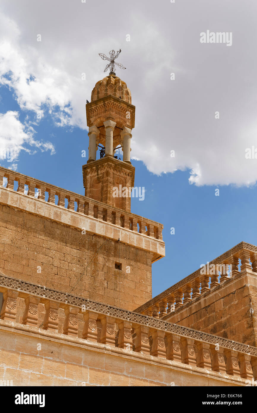 Syrisch-orthodoxen Kirche, Midyat, Provinz Mardin, Tur Abdin, Südost-Anatolien-Region, Südostanatolien, Türkei Stockfoto