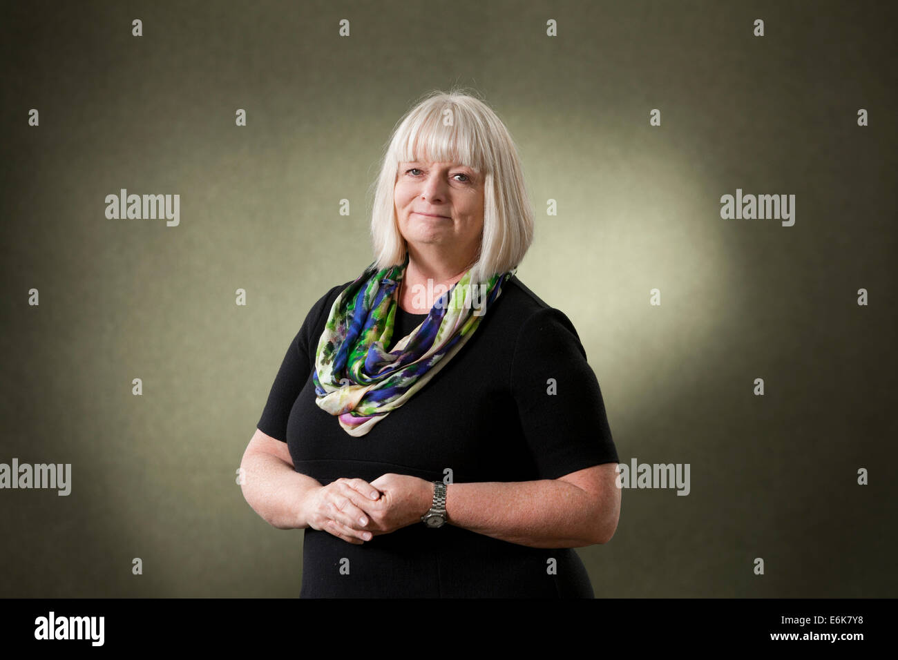 Edinburgh, Schottland. 24. August 2014. Janice Hadlow, britischer Fernsehproduzent beim Edinburgh International Book Festival 2014. Edinburgh, Schottland. Kredit-24. August 2014: GARY DOAK/Alamy Live-Nachrichten Stockfoto