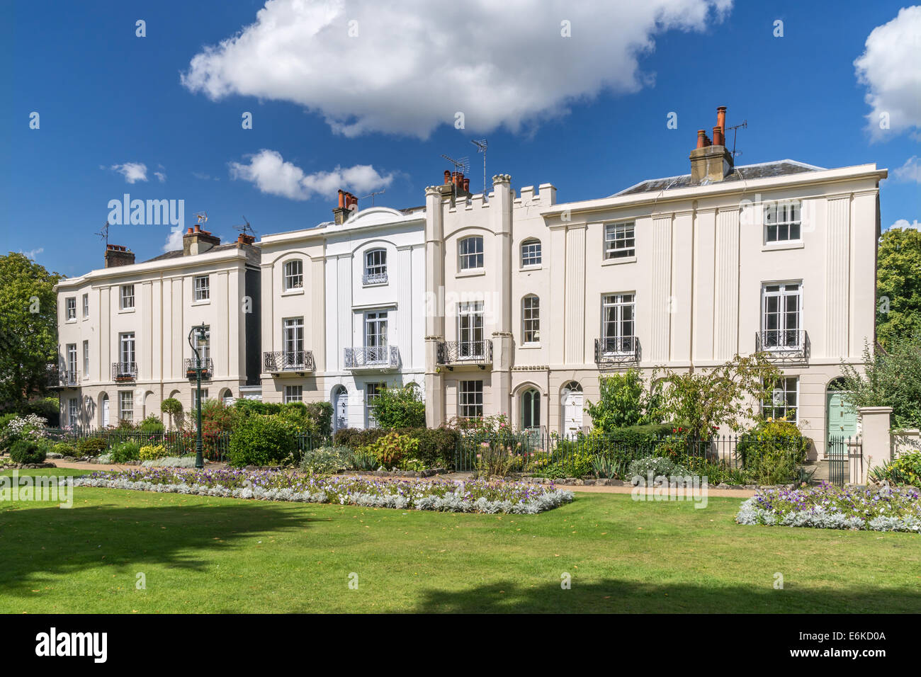 Exklusive Häuser von Canterbury Stockfoto