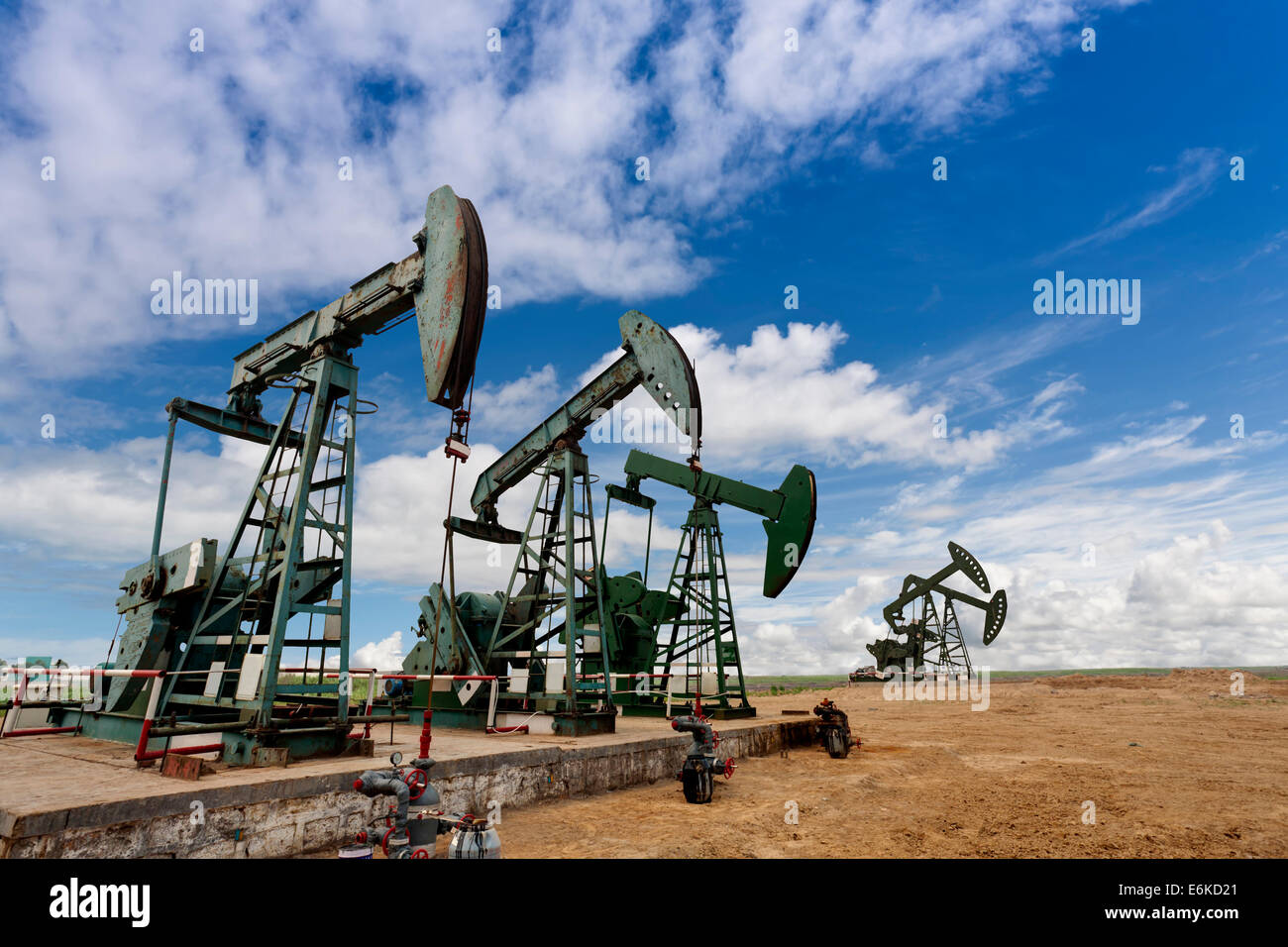 Öl-Pumpe-Buchsen Stockfoto
