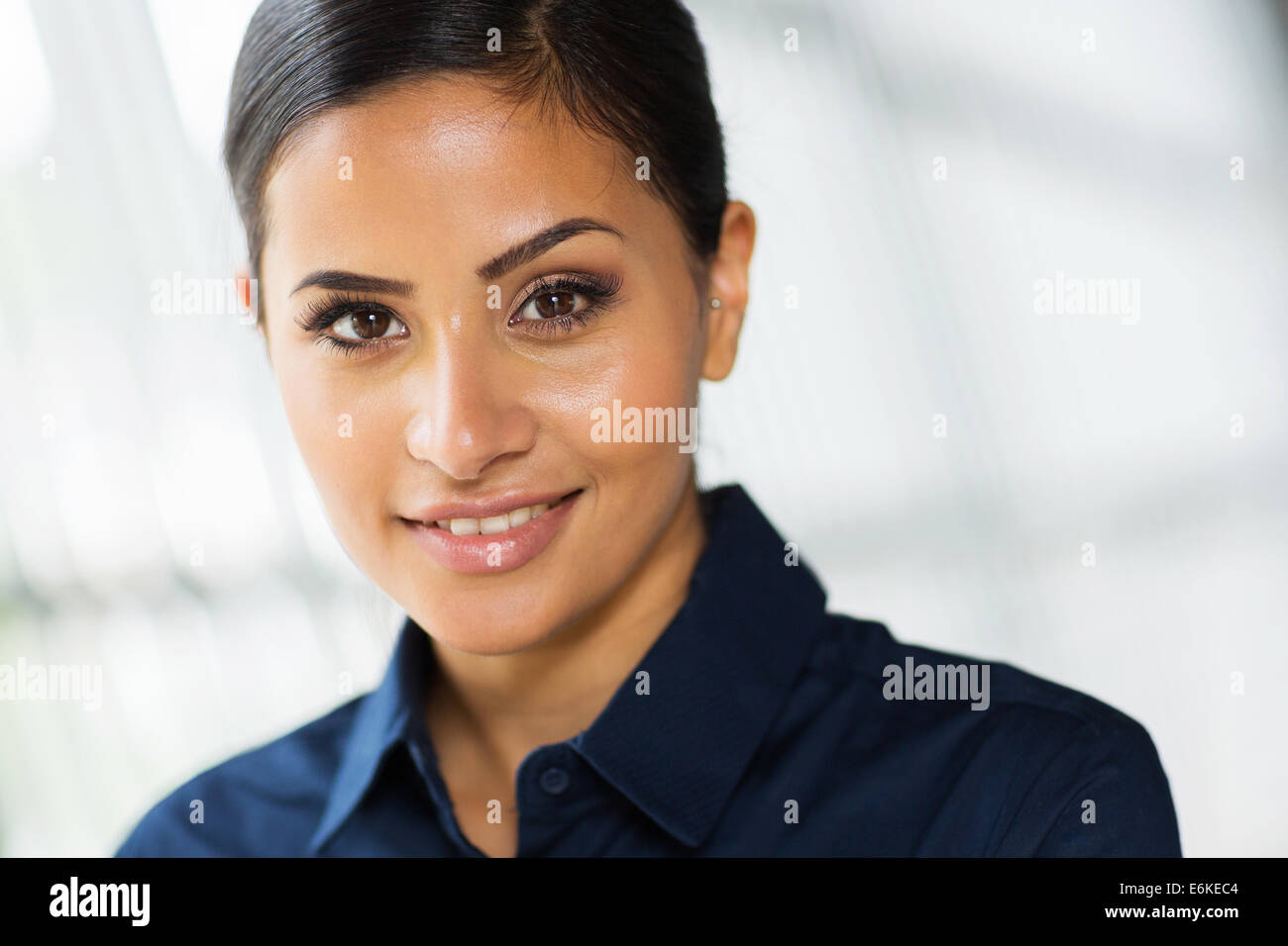 attraktive Geschäftsfrau Closeup portrait Stockfoto