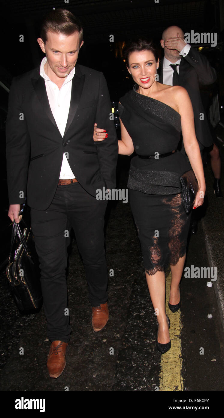 Die BRIT Awards 2014 - Warner Music after-Party im The Savoy - Ankünfte mit statt: Dannii Minogue wo: London, Vereinigtes Königreich bei: 20. Februar 2014 Stockfoto