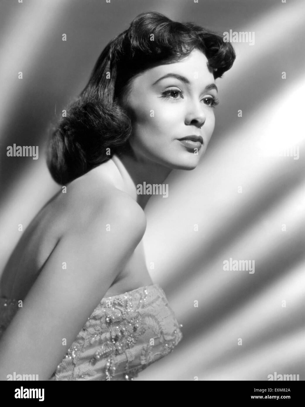 BARBARA RUSH uns Film- und TV-Schauspielerin über 1950 Stockfoto