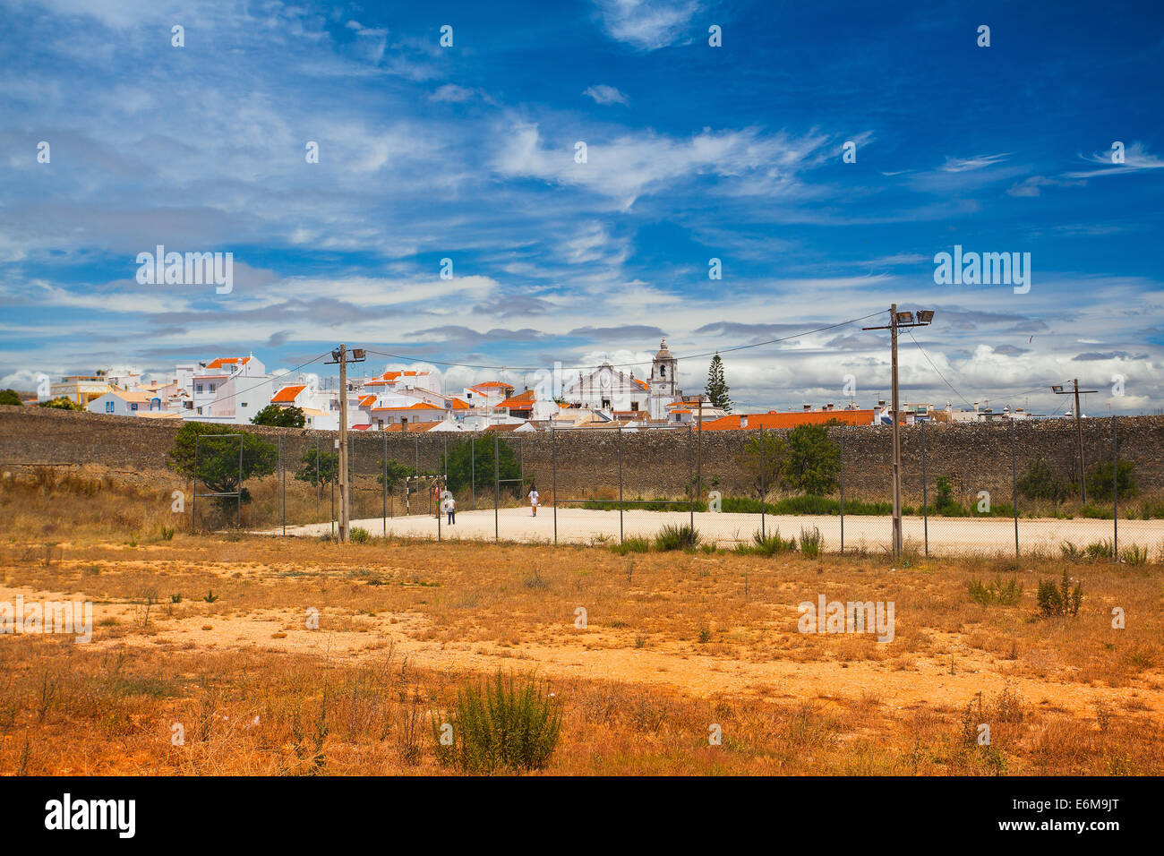 Lagos Stadt für historischen Mauern, Algarve, Portugal Stockfoto