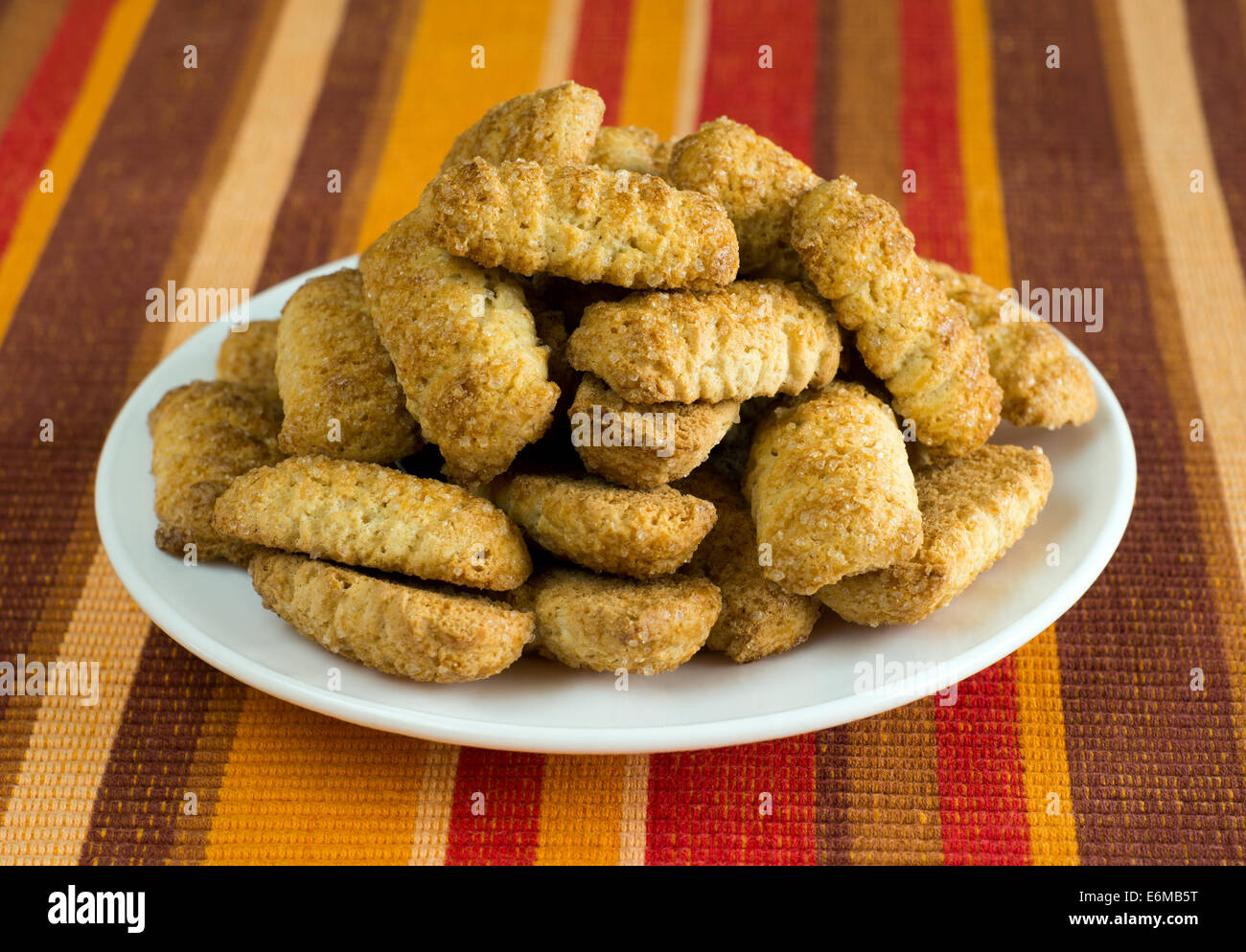 Traditionelle bulgarische hausgemachte cookies Stockfoto