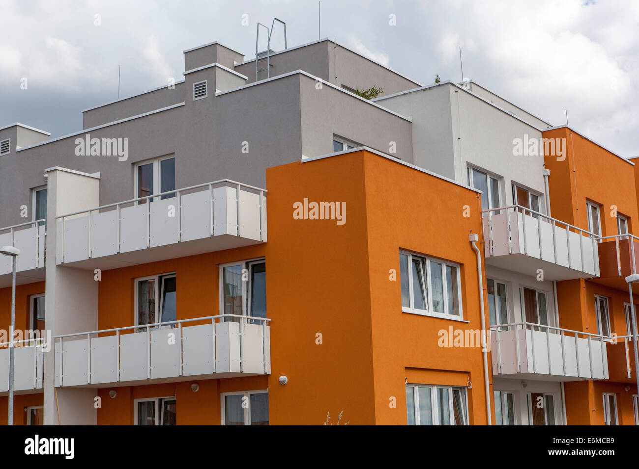 Neue Wohnbauten in Prag, Tschechien Stockfoto