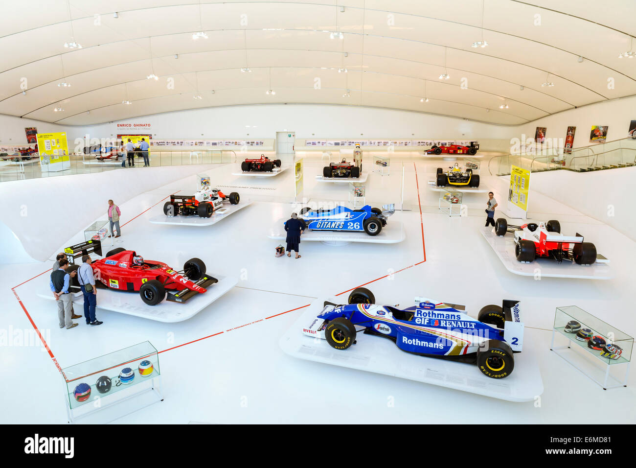Formel 1 Rennwagen im Museo Casa Enzo Ferrari, Modena, Emilia Romagna, Italien Stockfoto