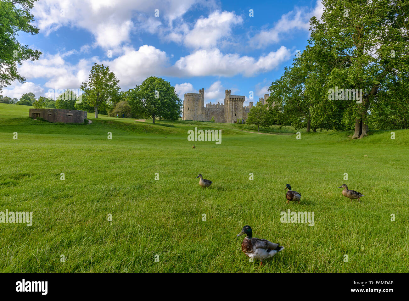 Historischen Bodiam Castle in East Sussex, England Stockfoto