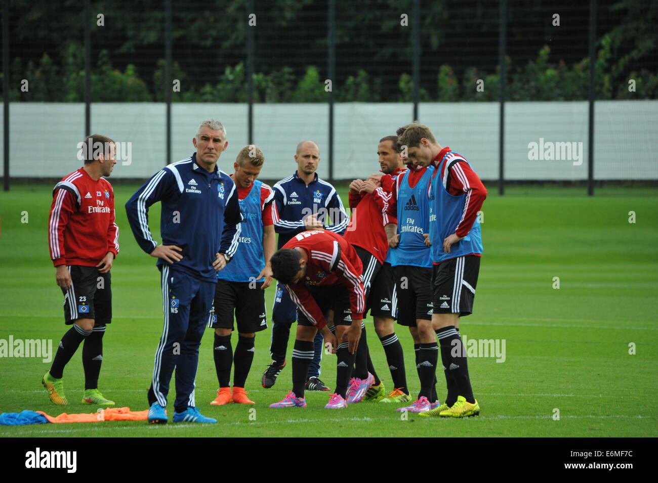 HSV-Trainingseinheit, Hamburg, Deutschland. Nur zur redaktionellen Verwendung. Stockfoto