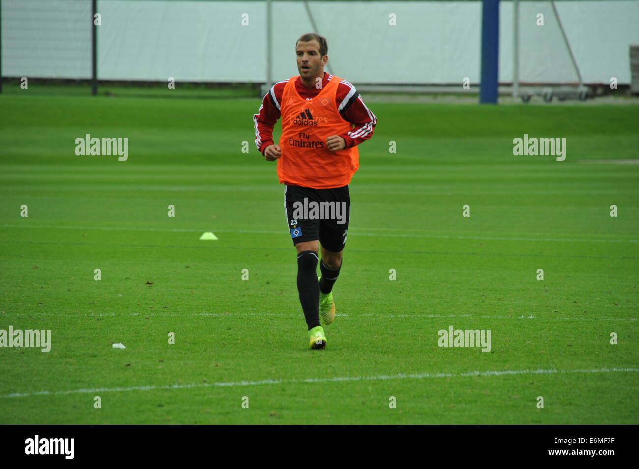 Rafael van der Vaart Im HSV-Training, Hamburg, Deutschland. Nur zur redaktionellen Verwendung. Stockfoto