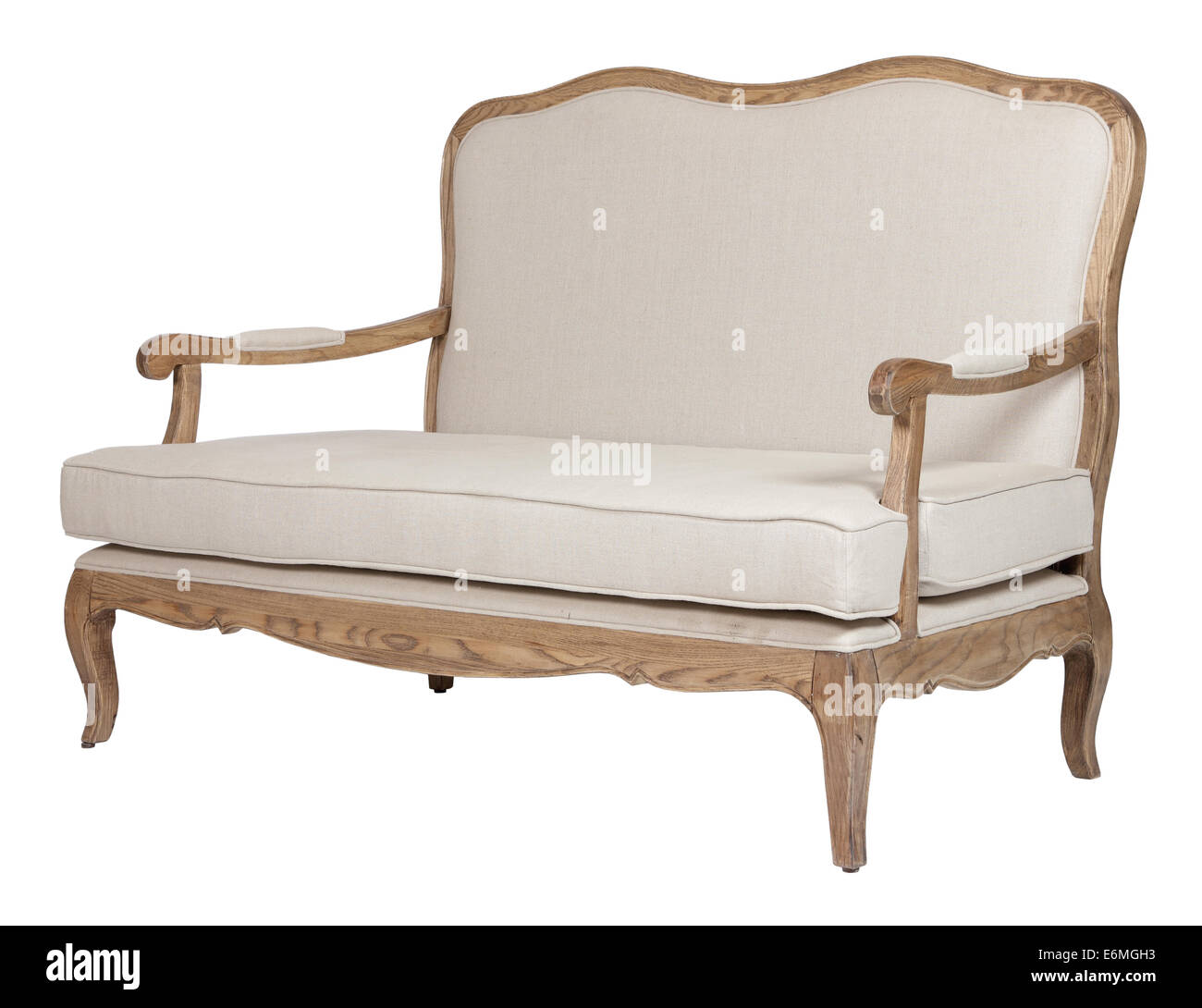 Französisches provinzielles Sofa Stockfoto