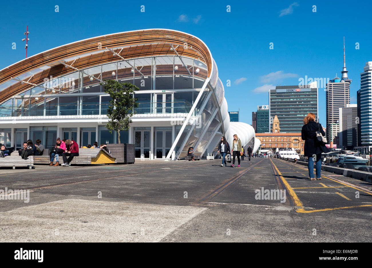 Die Cloud Gebäude, Fanzone Festival und Schaufenster Veranstaltungsort, Queens Wharf Auckland New Zealand Stockfoto