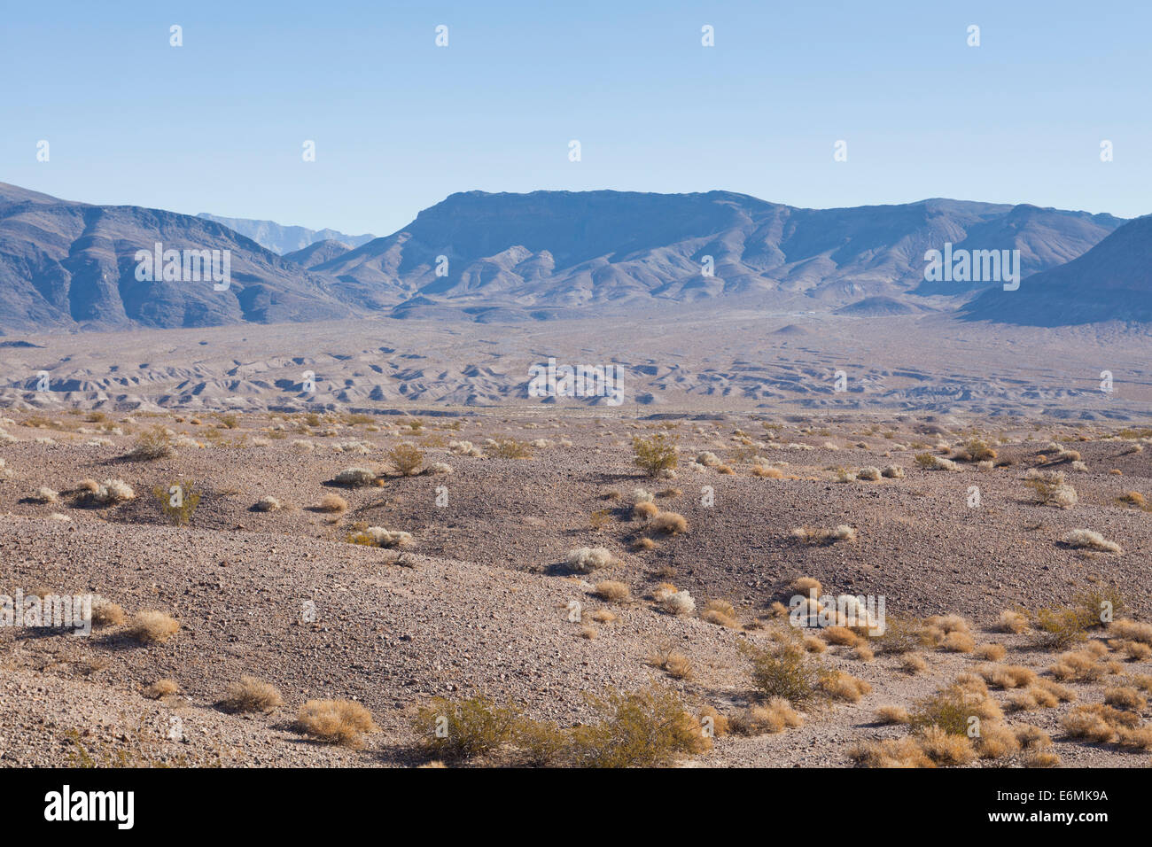 Mojave-Wüste Fußboden - Kalifornien USA Stockfoto