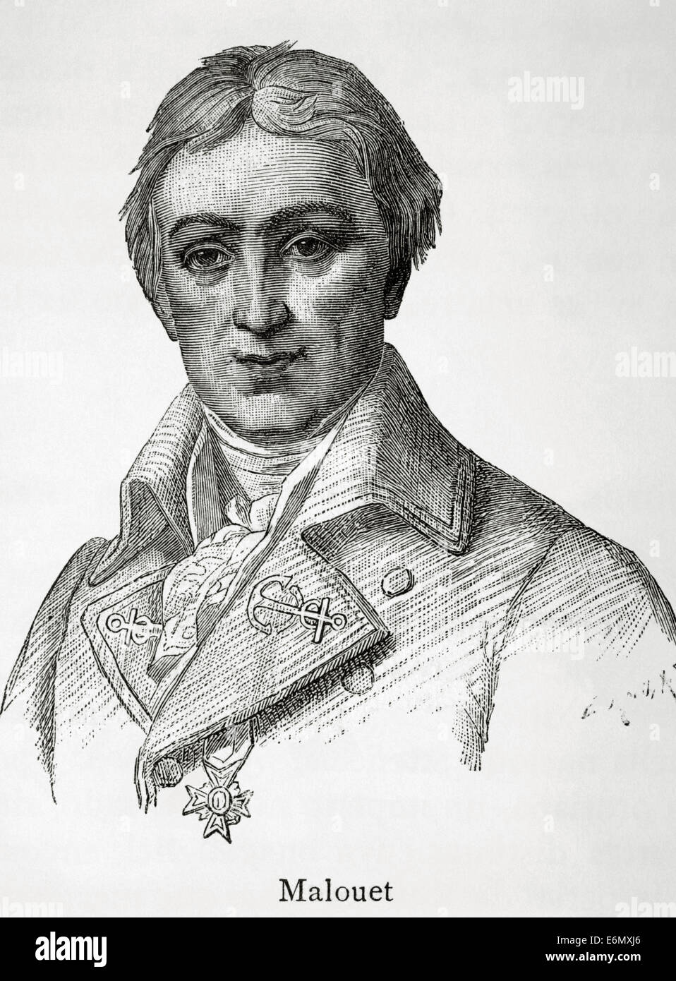 Pierre Victor, Baron Malouet (1740 – 1814). Französischen Sklavenhalter, konservativer Publizist und monarchistischen Politiker. Gravur. Stockfoto