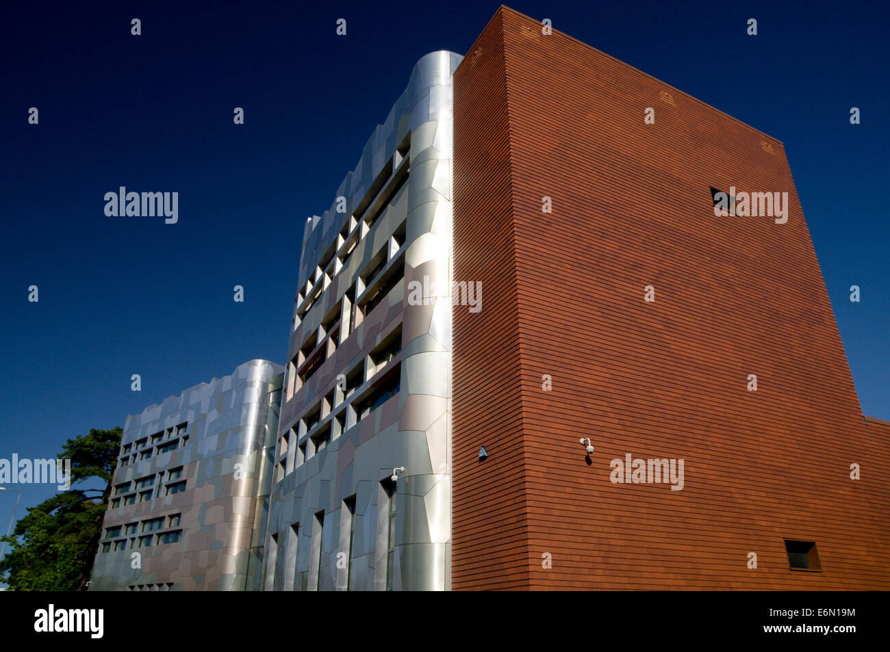 WJEC zentrale Gebäude, entworfen von Kopf-Architektur, Llandaff, Cardiff, Wales, Großbritannien. Stockfoto